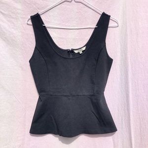 BB Dakota Black Peplum Top, Size S